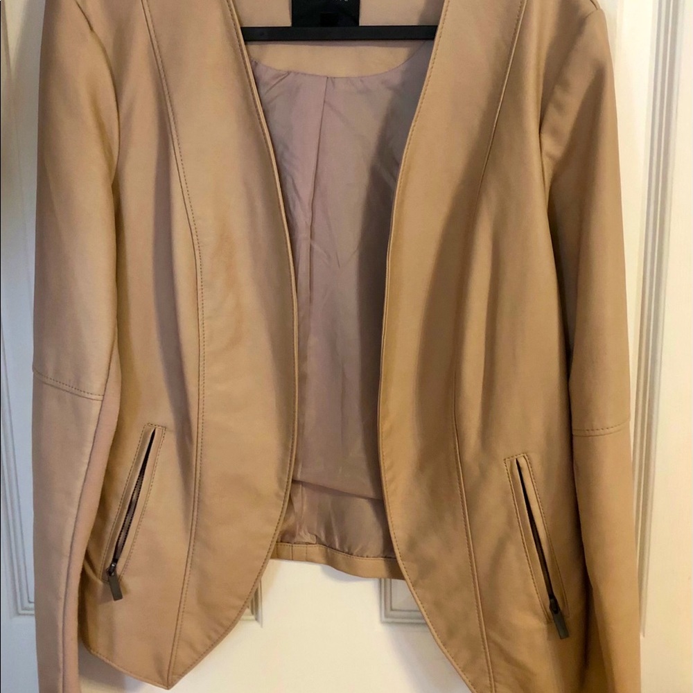 Faux leather jacket